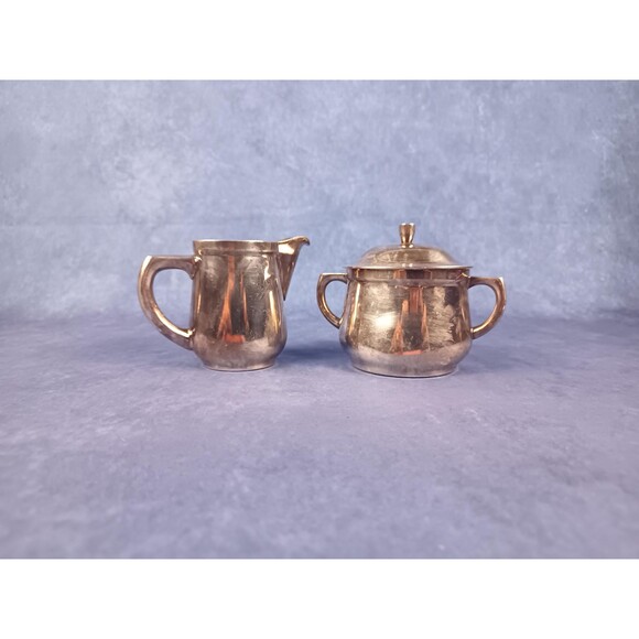 Cromargan Vintage Thick Gauge Silver Plated Sugar Milk Dish Set Made In Germany - Picture 3 of 10